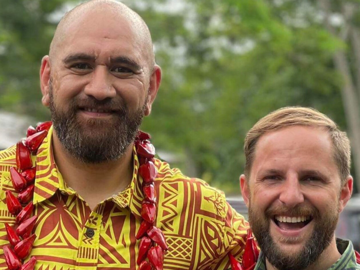 Hendrix Health co-founders Kalolo Haufano and Florian Stroehle.