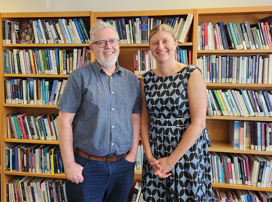 Otago University's Dr Steve Gallagher and Dr Tania Moerenhout.